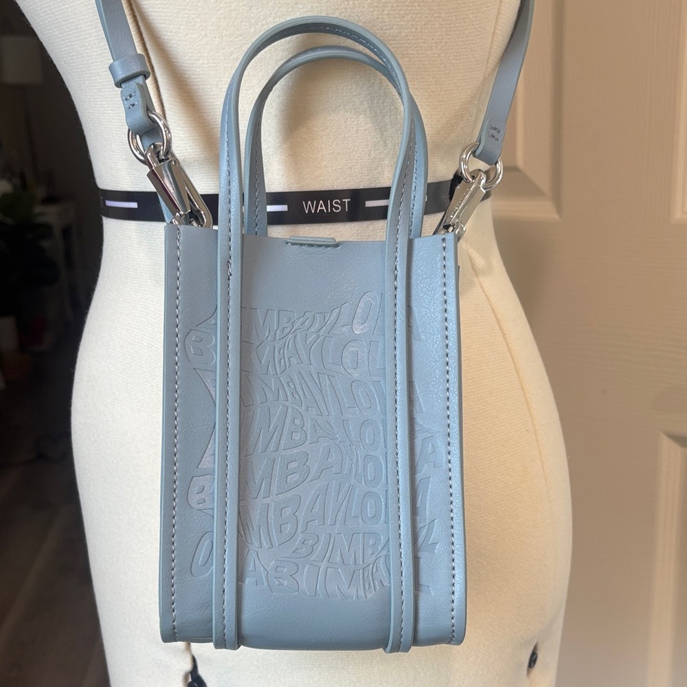 Bimba Y Lola Blue Embossed Women's Bag